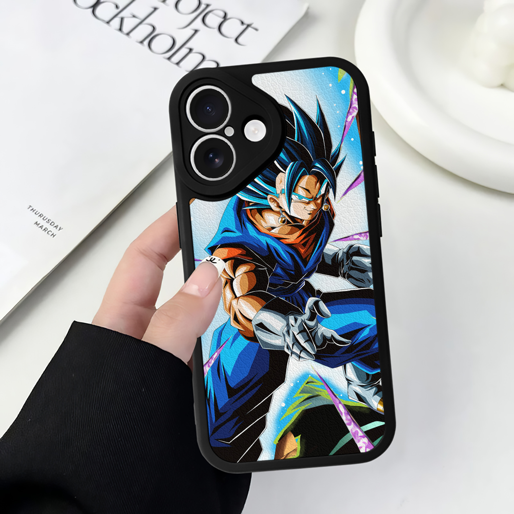（画像用） ドラゴンボール DRAGON BALL 【iPhone 16シリーズ対応】シリコンスマホケース（レザー調） 材質：シリコン